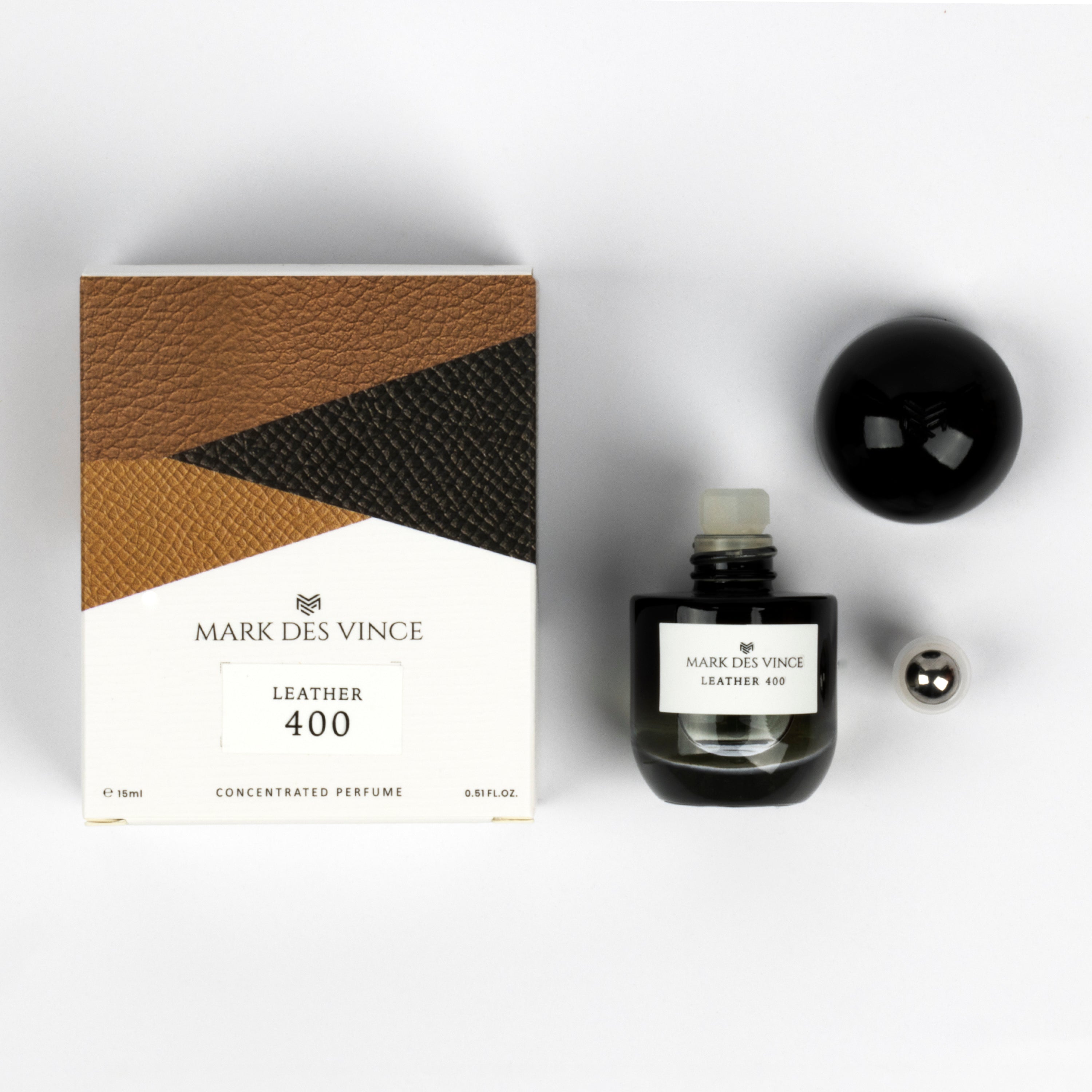 Mark Des Vince Leather 400 Concentrated Perfume Oil For Unisex 15ML
